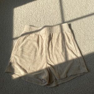 Princess Polly Tan Terrycloth Shorts